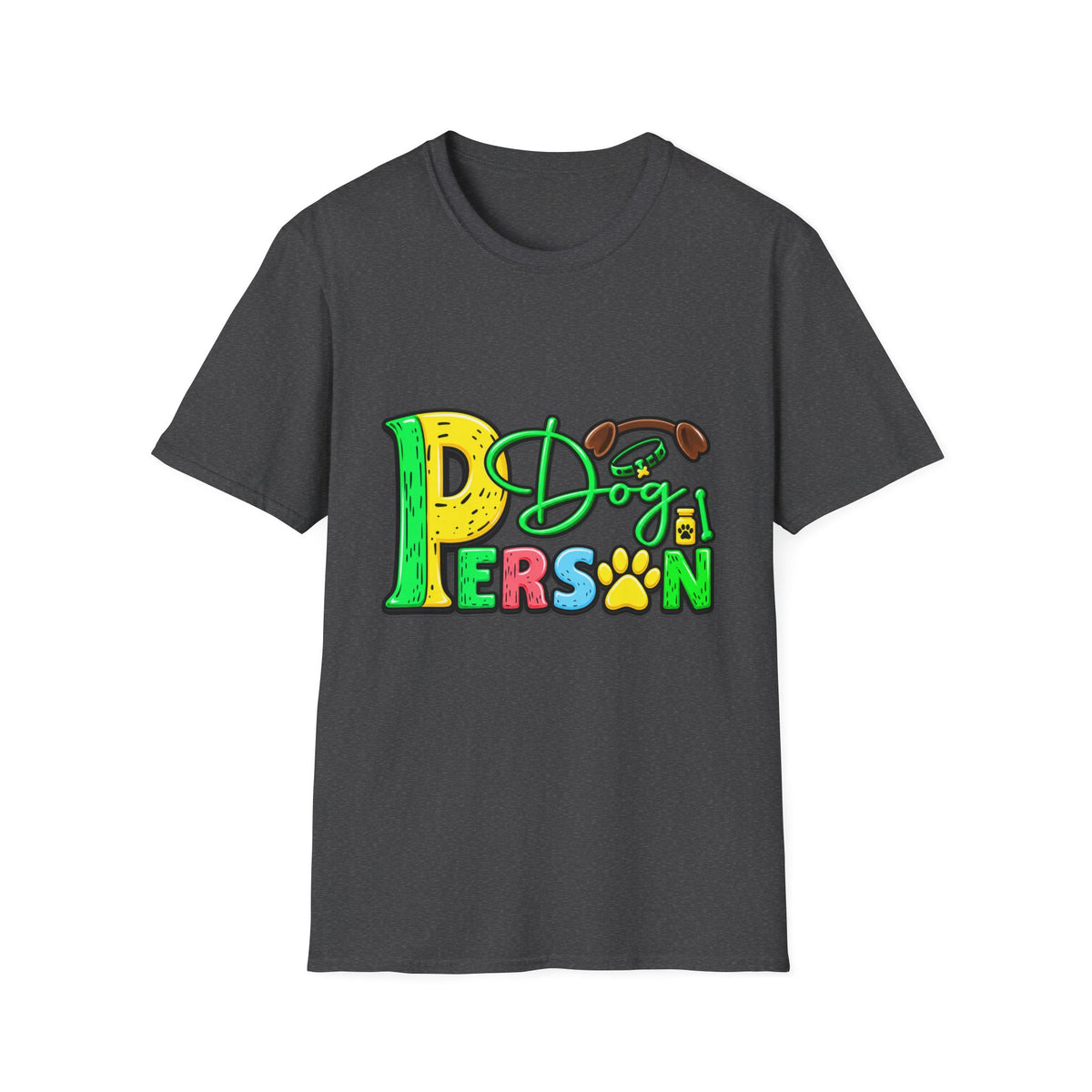 Dog Person T‑Shirt – Cute Paw Print Graphic Tee for Dog Lovers