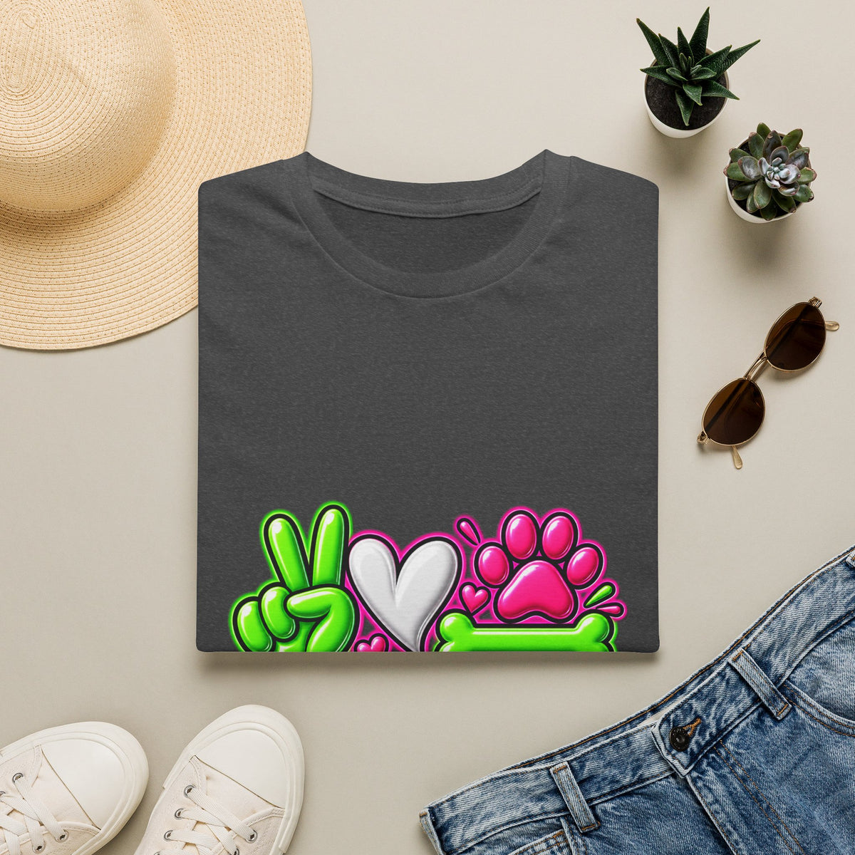 Rescue Vibes T-Shirt — Peace Love Rescue Graphic Tee