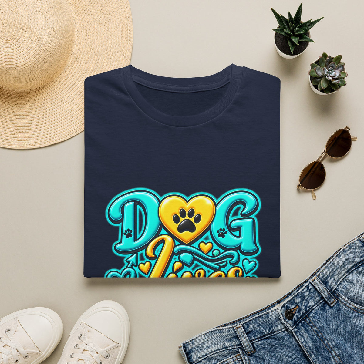 Dog Lives Matter T-Shirt – Cute Paw Heart Pet Rescue Tee