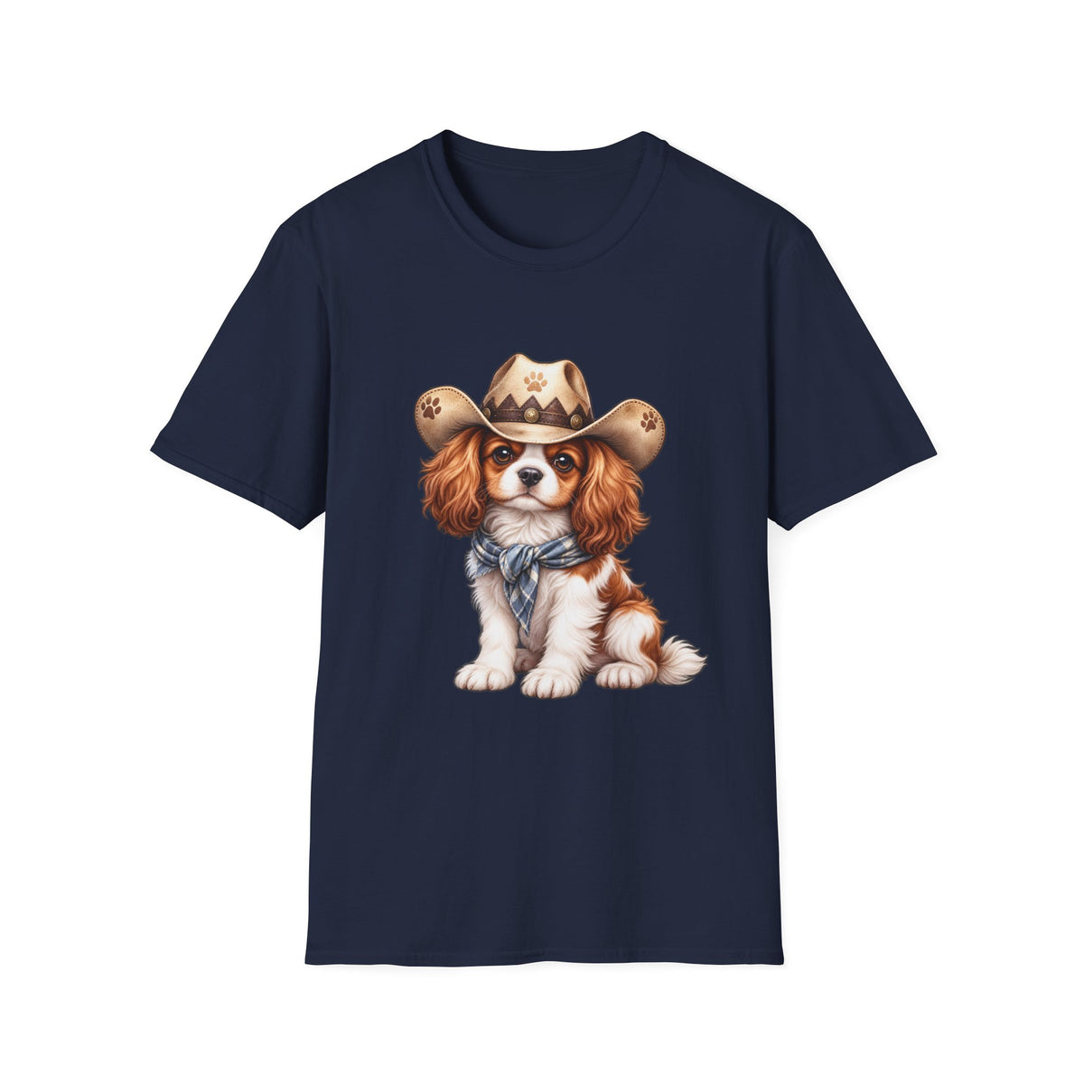 Cavalier King Charles Cowboy Dog T-Shirt