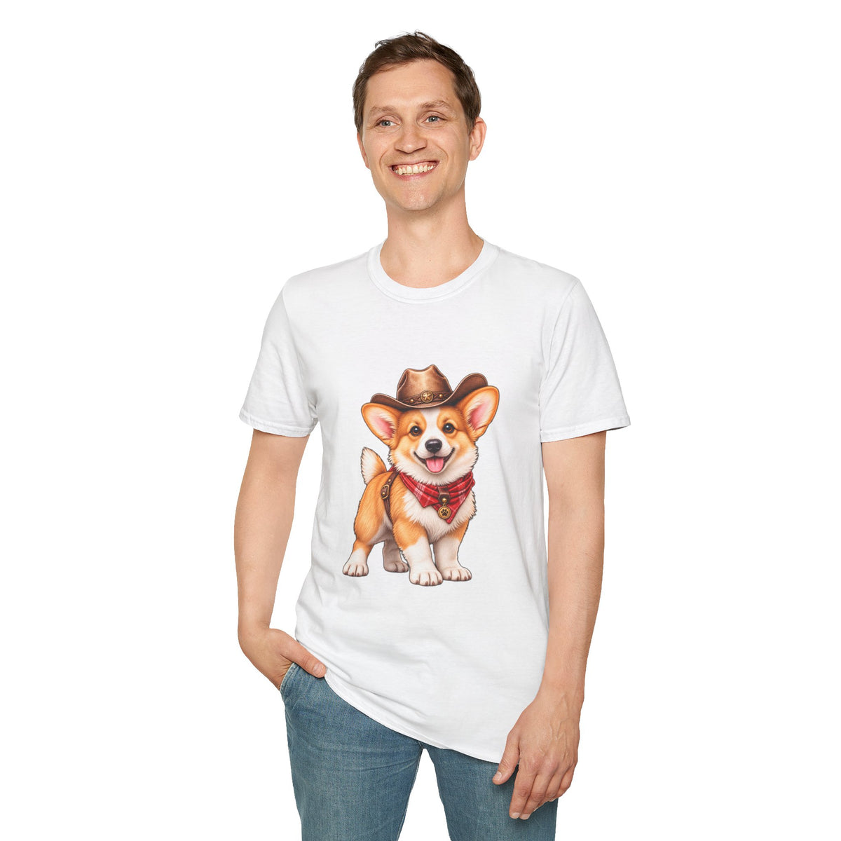 Cute Western Dog Tee with 'Howdy' Vibe