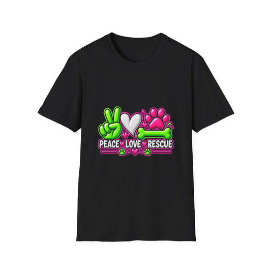 Rescue Vibes T-Shirt — Peace Love Rescue Graphic Tee