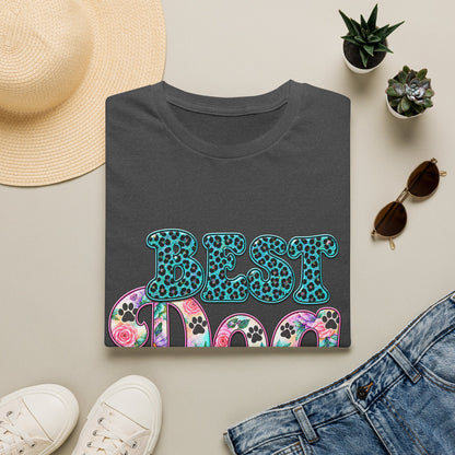 Best Dog Mom T-Shirt — Floral Leopard Pet Lover Tee
