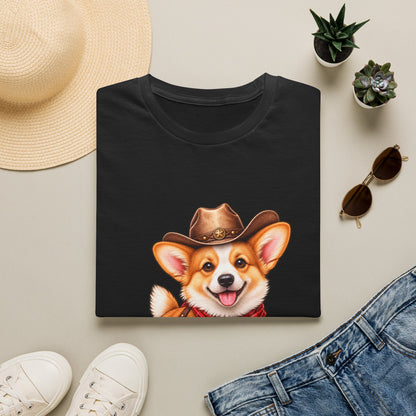 Cute Western Dog Tee with 'Howdy' Vibe