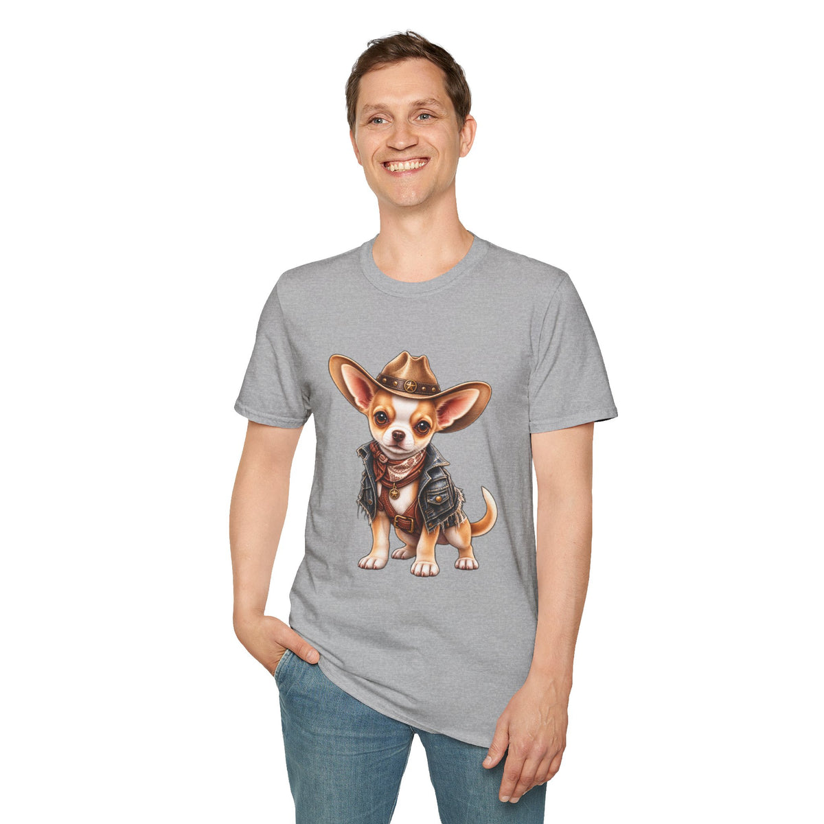 Cowboy Chihuahua T-Shirt —Cute Western Dog