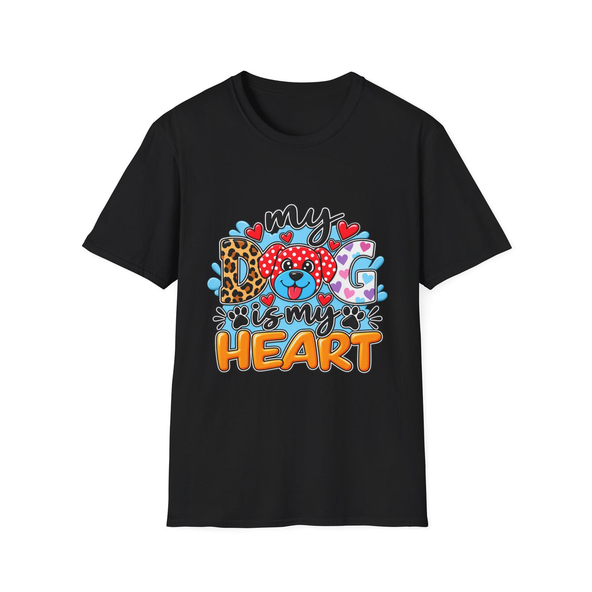 My Dog Is My Heart T-Shirt — Cute  Paw & Heart