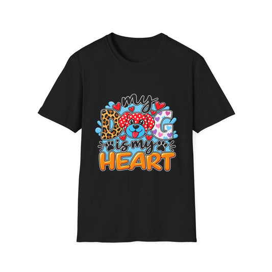 My Dog Is My Heart T-Shirt — Cute  Paw & Heart