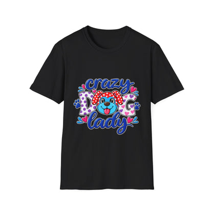 Crazy Dog Lady T-Shirt — Playful Polka Dot Puppy
