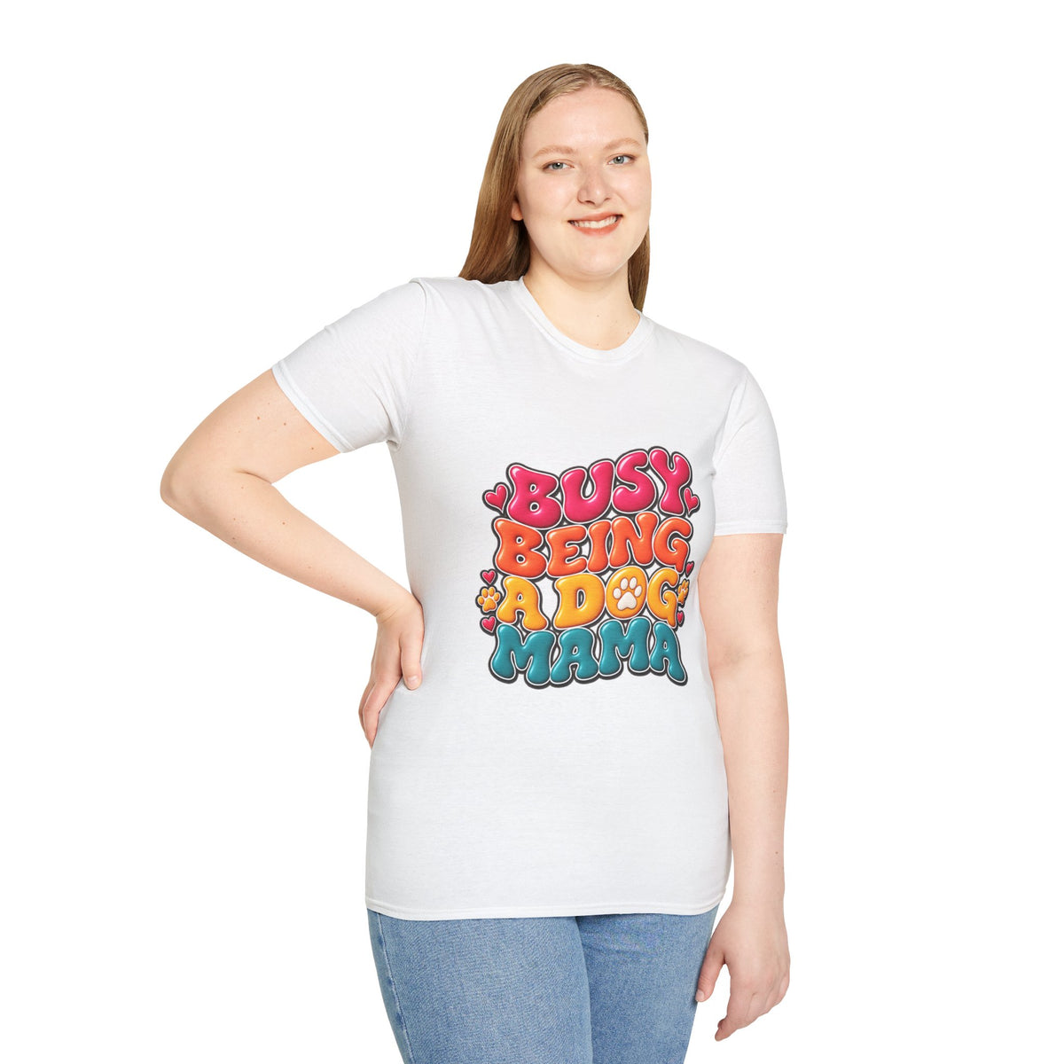 Dog Mama T-Shirt "Busy Being a Dog Mama"