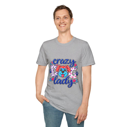 Crazy Dog Lady T-Shirt — Playful Polka Dot Puppy