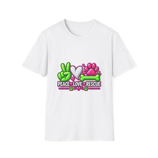 Rescue Vibes T-Shirt — Peace Love Rescue Graphic Tee