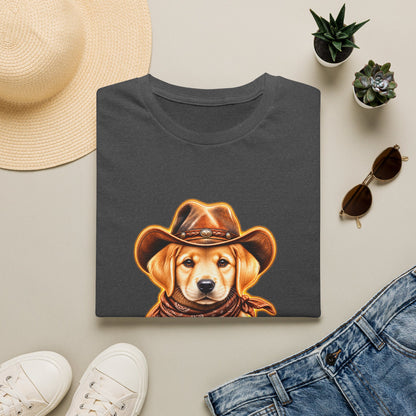 Cute Labrador Wearing Cowboy Hat & Bandana