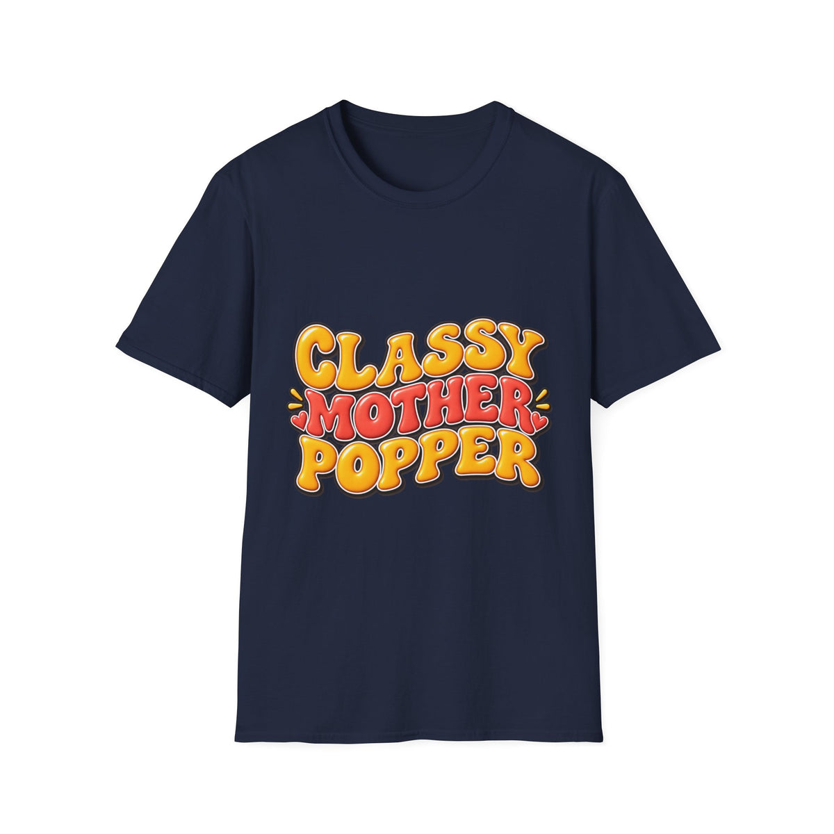Classy Motherpopper Retro Graphic T‑Shirt