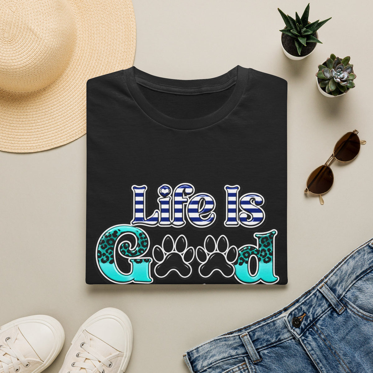 Life Is Good With A Dog T-Shirt