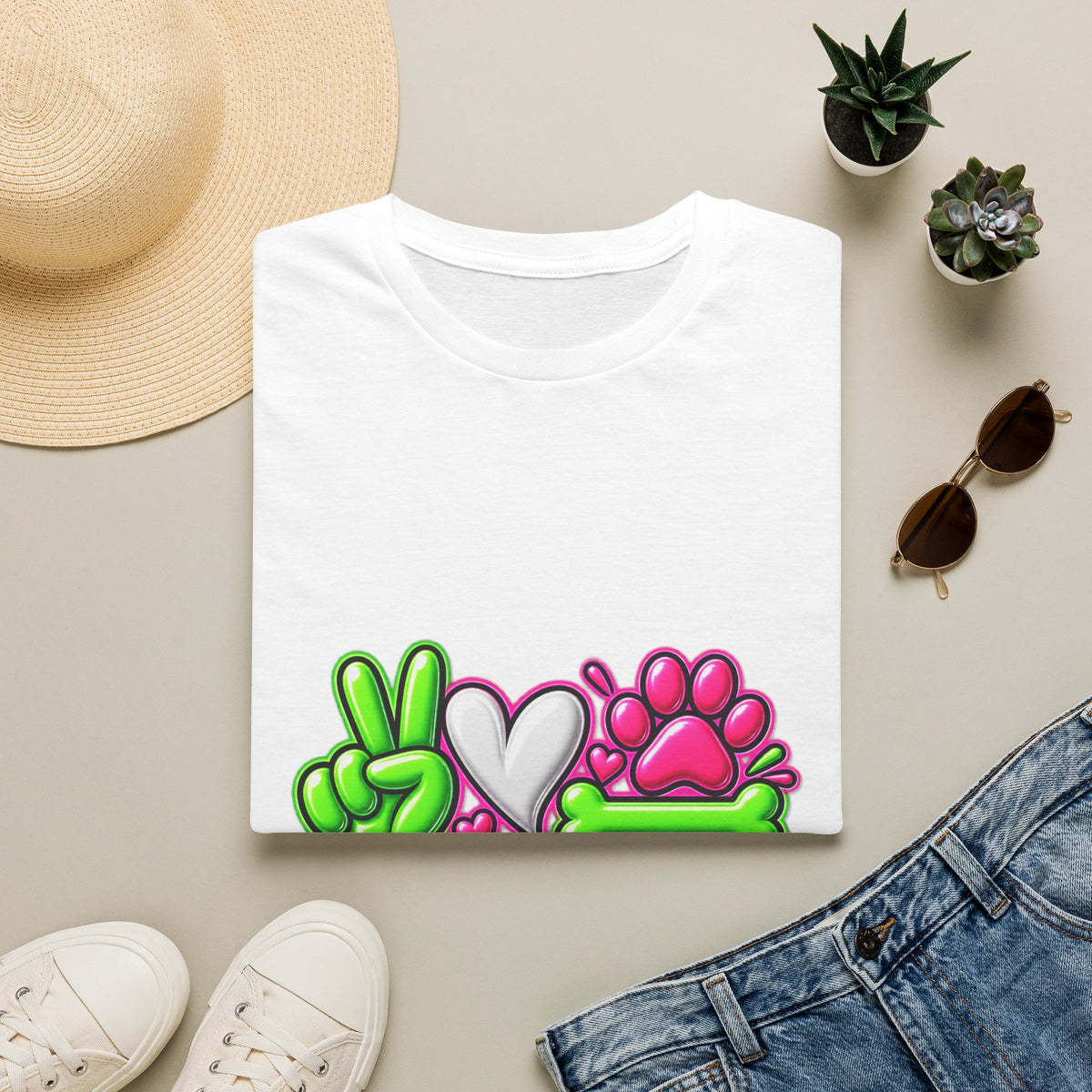 Rescue Vibes T-Shirt — Peace Love Rescue Graphic Tee