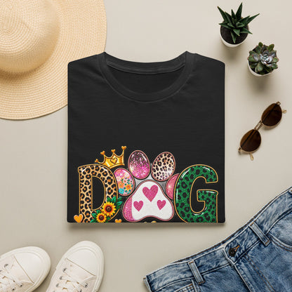 Dog Is My Heart T-Shirt — Colorful Paw Print