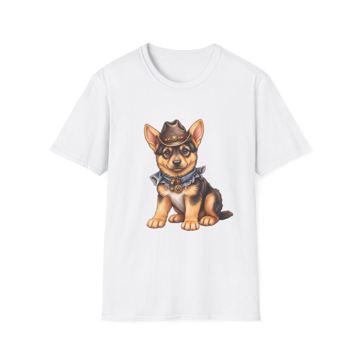 Corgi Cowboy T-Shirt Cute Western Dog Tee