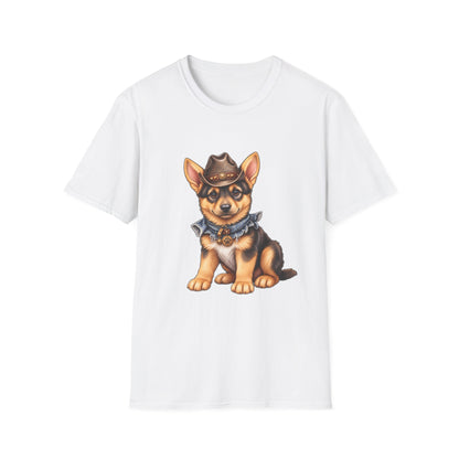 Corgi Cowboy T-Shirt Cute Western Dog Tee