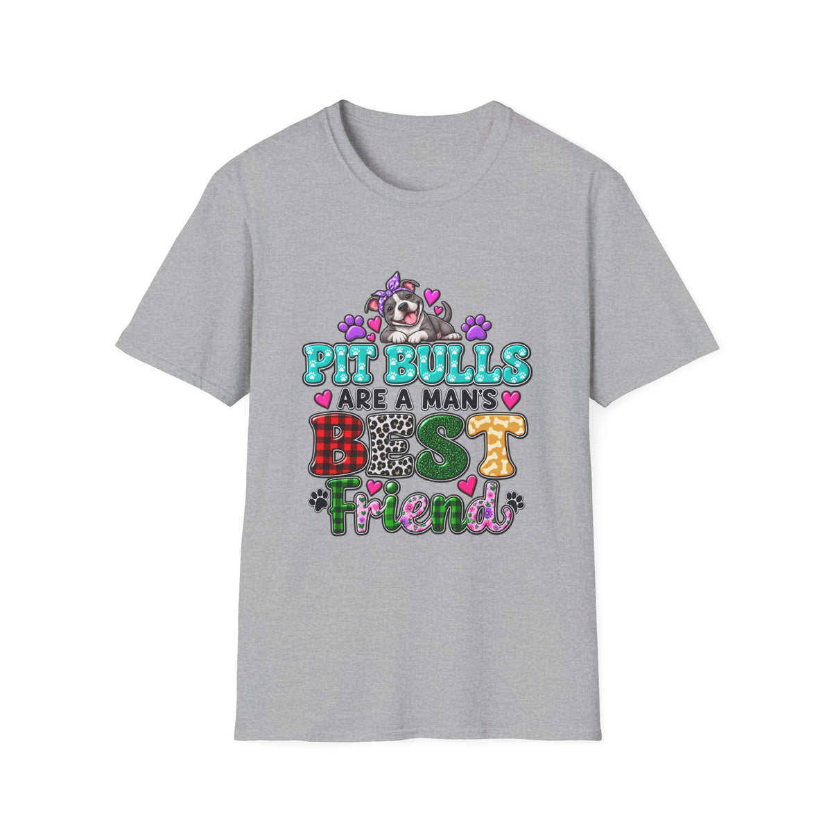 Pit Bulls Are a Man's Best Friend T-Shirt