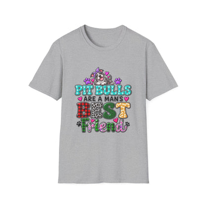 Pit Bulls Are a Man's Best Friend T-Shirt