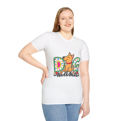 Dog Mom T-Shirt  Polka Dot Pup Tee for Pet Lovers
