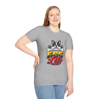 Cute French Bulldog Paw Print Graphic Tee