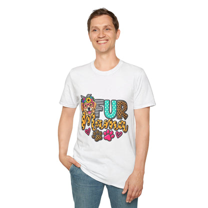 Fur Mama Leopard Dog Paw Graphic T-Shirt