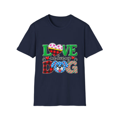 Love Me Love My Dog T-Shirt — Buffalo Plaid & Heart
