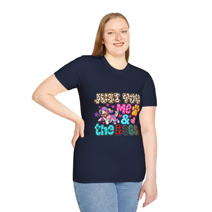 Just Feed Me & the Dogs T-Shirt — Cute Colorful Pet Lover Graphic Tee