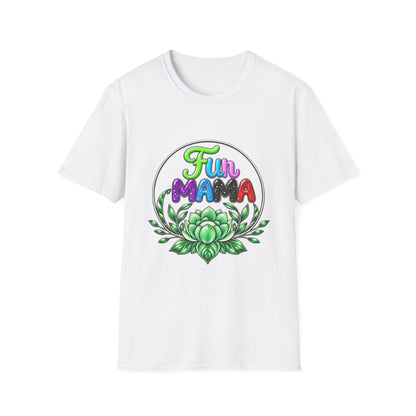 Fun Mama T-Shirt — Colorful Floral Succulent Mom Tee