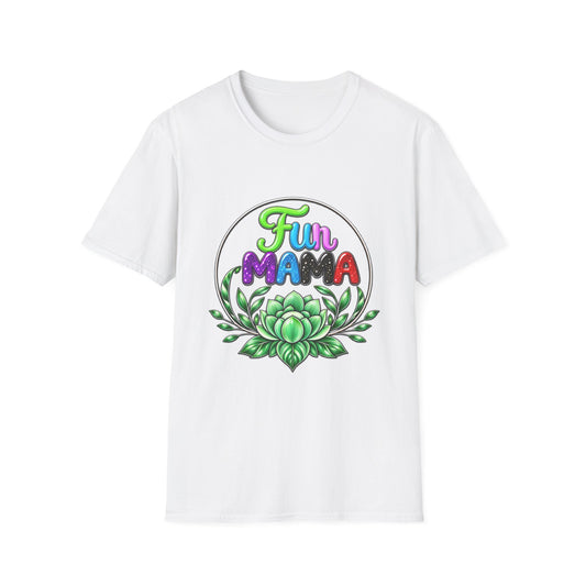 Fun Mama T-Shirt — Colorful Floral Succulent Mom Tee
