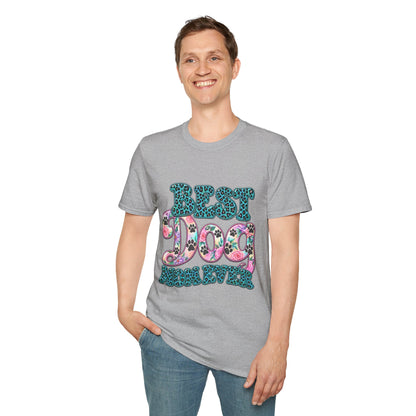 Best Dog Mom T-Shirt — Floral Leopard Pet Lover Tee