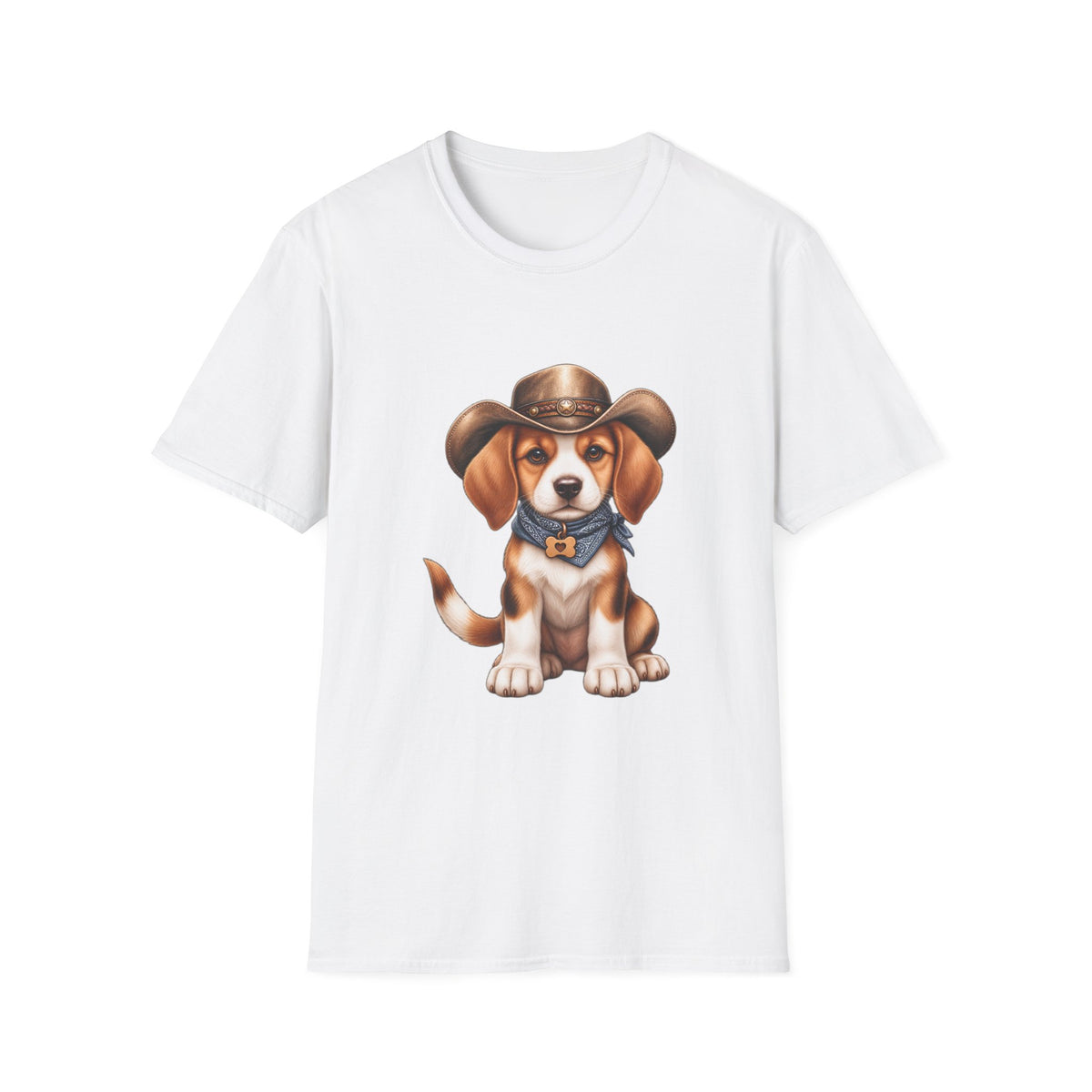 Beagle Cowboy T-Shirt — Cute Western Puppy Tee