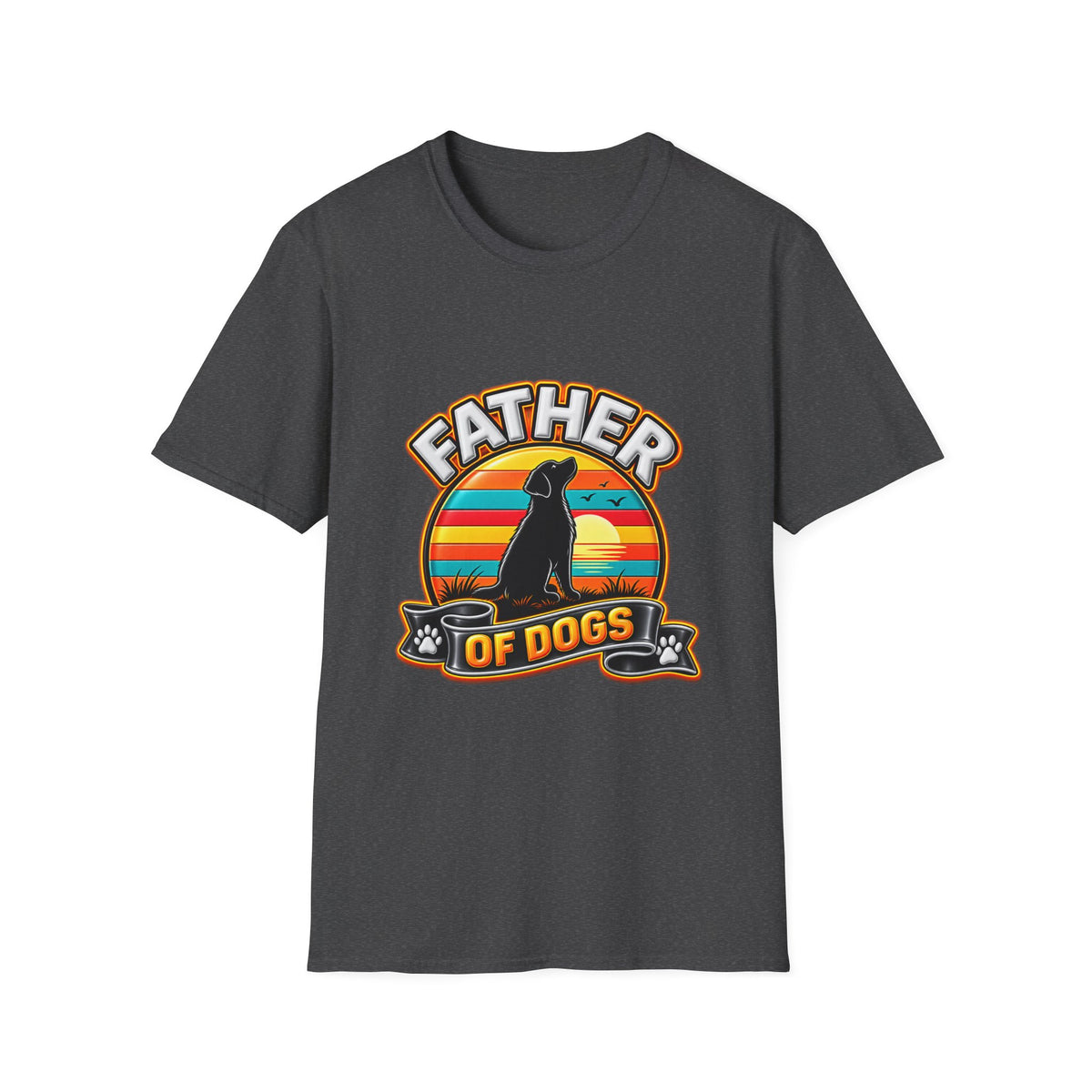 Father of Dogs T-Shirt — Retro Dog Dad Tee