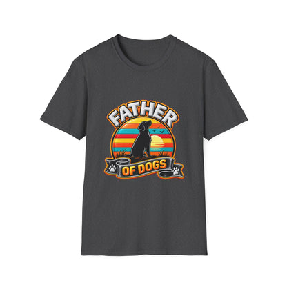 Father of Dogs T-Shirt — Retro Dog Dad Tee