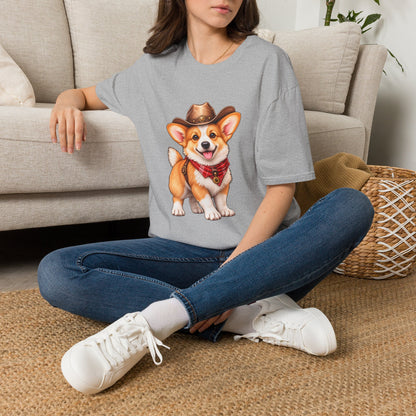 Cute Western Dog Tee with 'Howdy' Vibe