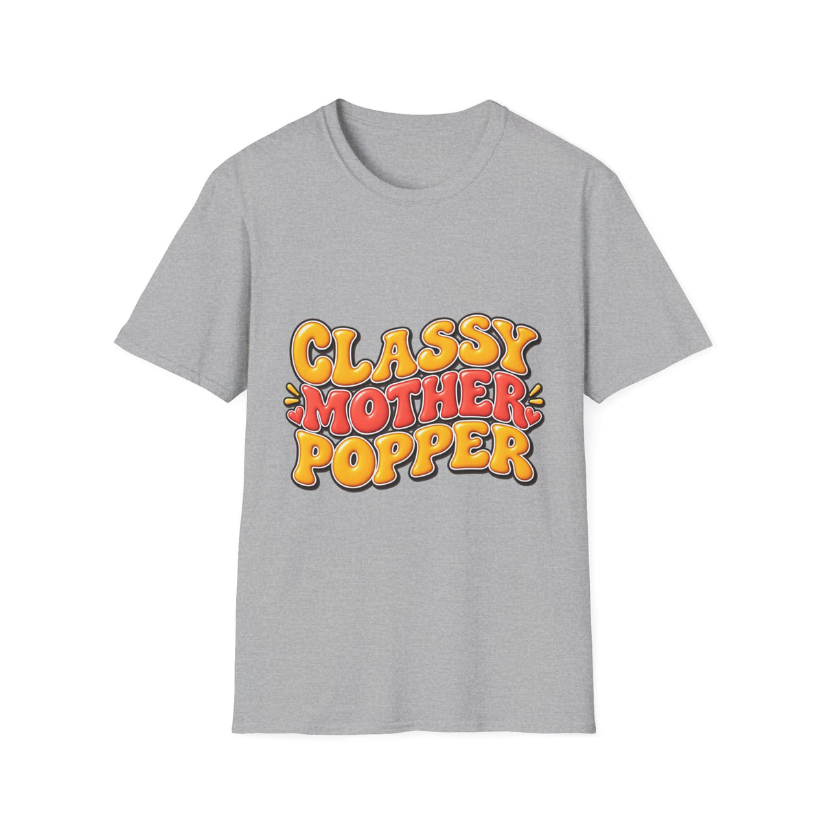Classy Motherpopper Retro Graphic T‑Shirt