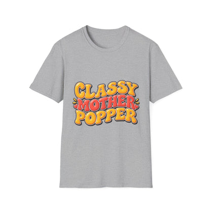 Classy Motherpopper Retro Graphic T‑Shirt