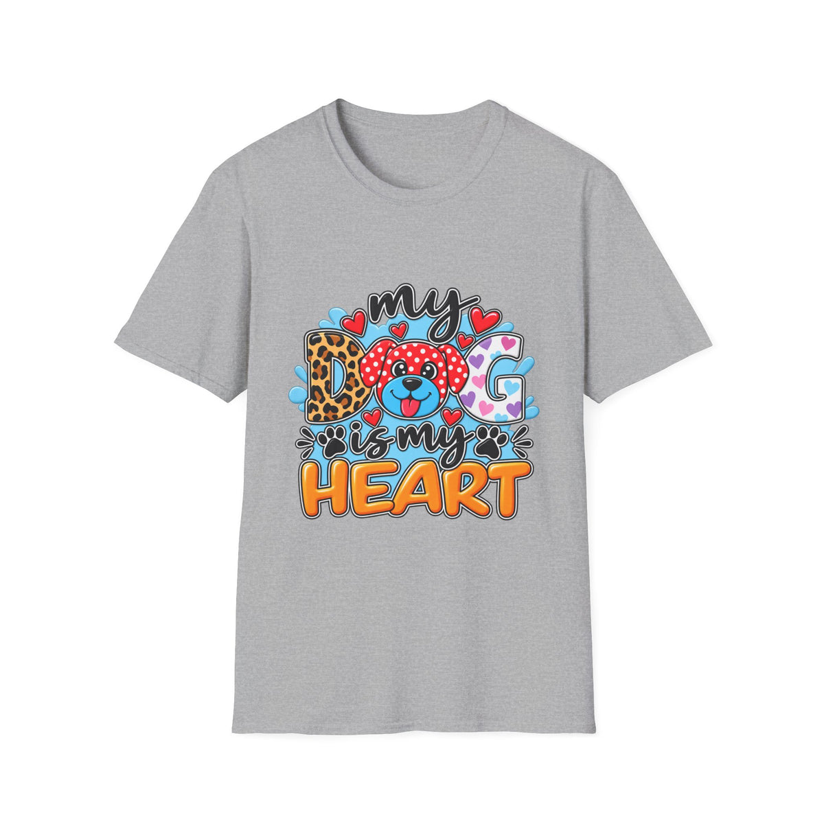 My Dog Is My Heart T-Shirt — Cute  Paw & Heart