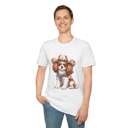 Cavalier King Charles Cowboy Dog T-Shirt