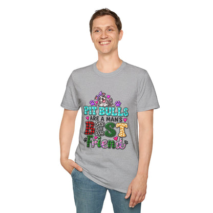 Pit Bulls Are a Man's Best Friend T-Shirt