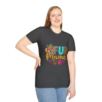 Fur Mama Leopard Dog Paw Graphic T-Shirt