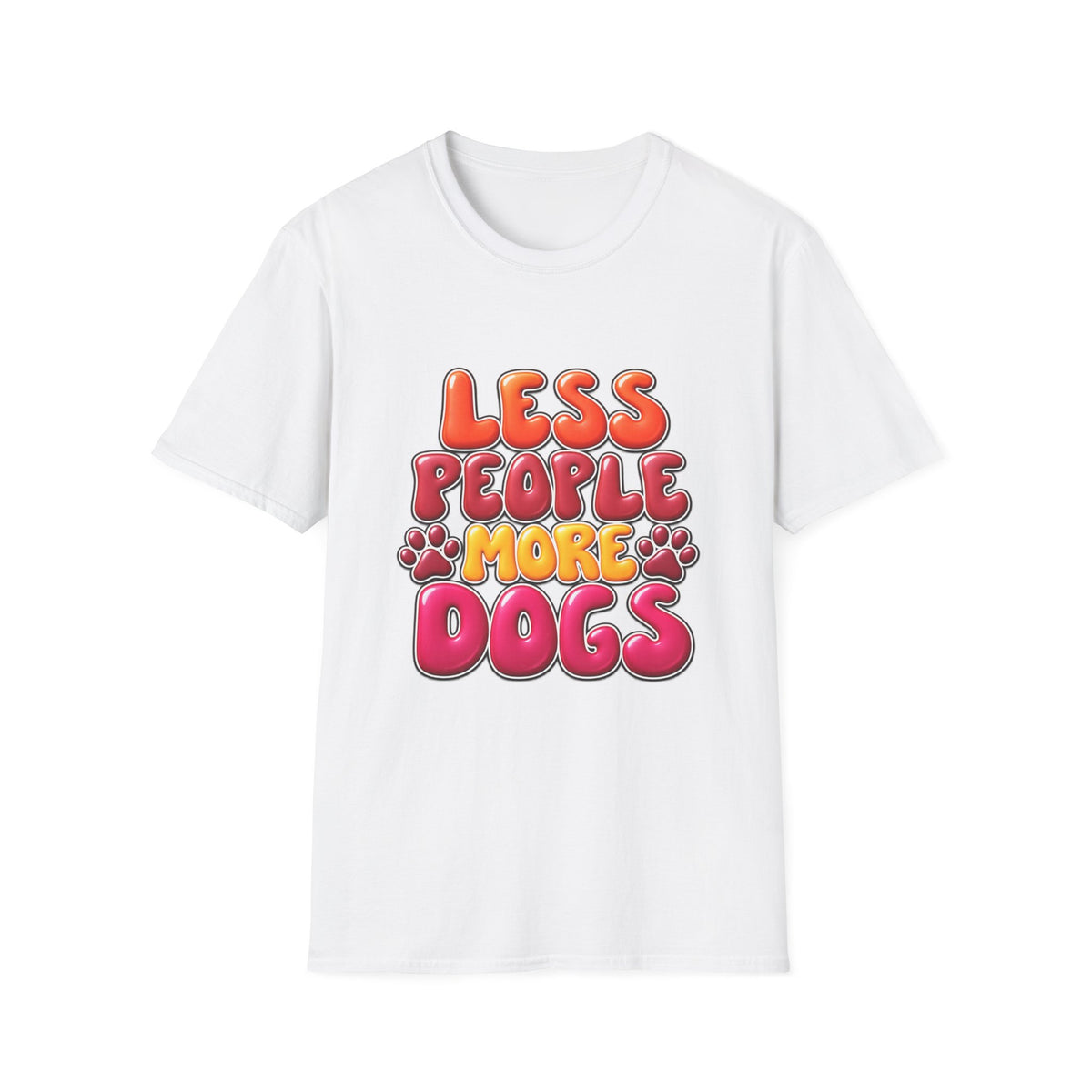 Less People More Dogs T-Shirt