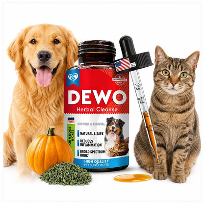 Cats & Dogs Herbal Dewormer Drops – USA Made