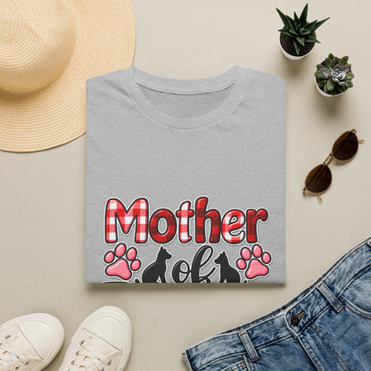 Mother of Dogs T‑Shirt — Funny Paw Print Pet Mom Tee
