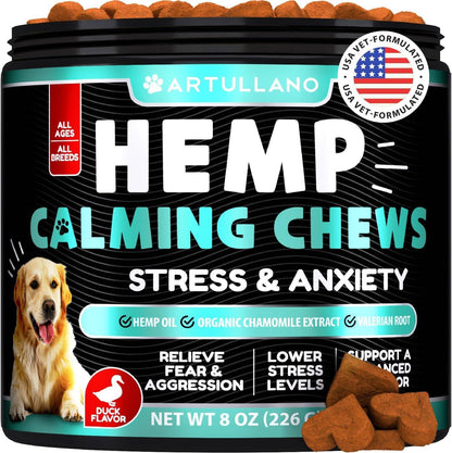 Hemp Calming Chews for Dogs with Turmeric