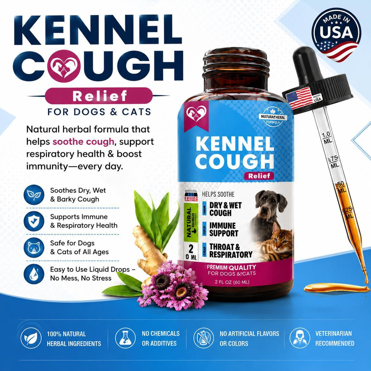 Kennel Cough Treatment for Dogs & Cats