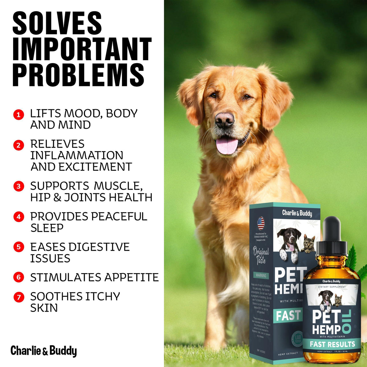 Hemp Oil for Dogs & Cats – Calming Support