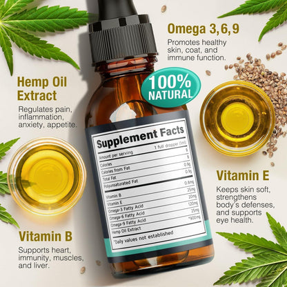Hemp Oil for Dogs & Cats Anxiety Relief