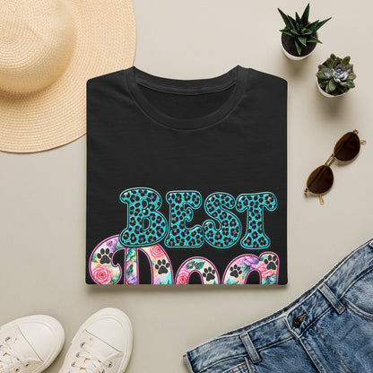 Best Dog Mom T-Shirt — Floral Leopard Pet Lover Tee